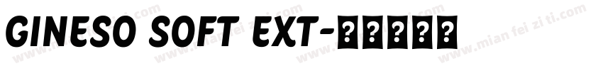 Gineso Soft Ext字体转换